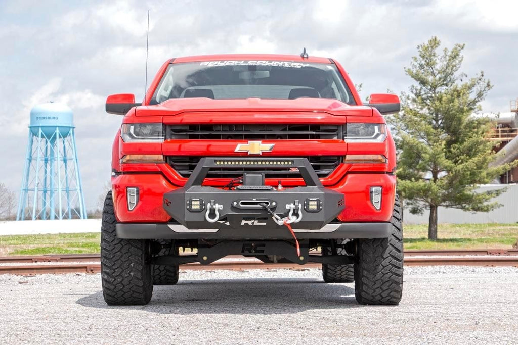 EXO Winch Mount Kit Chevy Silverado 1500 2WD/4WD (2007-2018 & Classic) Rough Country