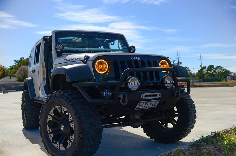 Oracle Jeep Wrangler JK 07-17 LED Waterproof Halo Kit - ColorSHIFT w/ 2.0 Controller