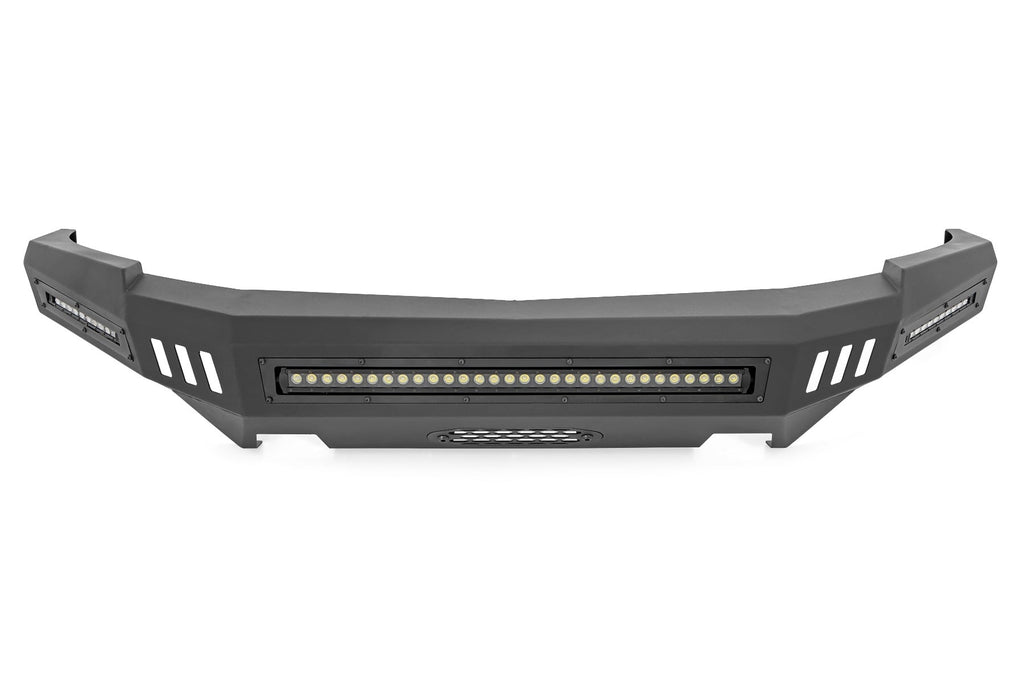 Front High Clearance Bumper Black LEDs Chevy Silverado 1500 2WD/4WD (07-13) Rough Country