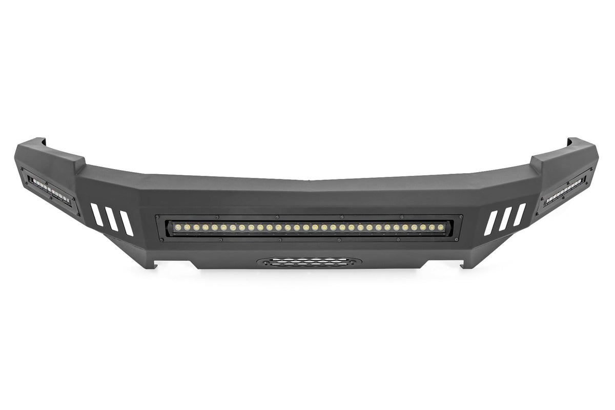 Front High Clearance Bumper Black LEDs Chevy Silverado 1500 2WD/4WD (07-13) Rough Country
