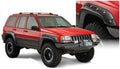 Black Jeep Cutout Style Textured Finish 4-Piece Fender Flare Set For 1993-1998 Jeep Grand Cherokee Bushwacker