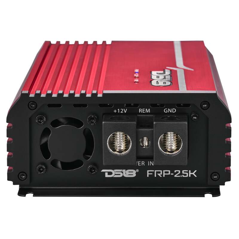 DS18 1-Channel Amp Class D Full-Range Monoblock 2500 Watts RMS/1ohm Red