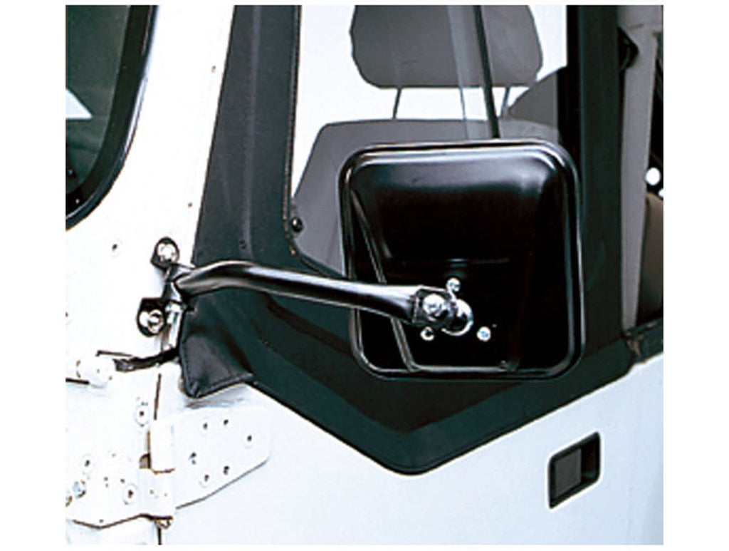 Door Mirror Kit CJ-Style Black 97-06 Jeep Wrangler TJ Rugged Ridge