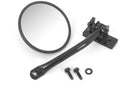 Quick Release Mirror Round Black 97-18 Wrangler TJ/LJ/JK/JKU Rugged Ridge