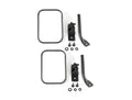 Stubby Trail Mirror Rectangular Pair Txt Blk 97-18 Jeep Wrangler JK Rugged Ridge
