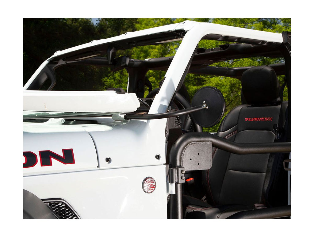 Trail Mirror Round 18-Present Jeep Wrangler/ Gladiator Rugged Ridge