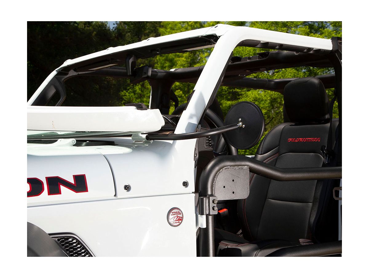 Trail Mirror Round 18-Present Jeep Wrangler/ Gladiator Rugged Ridge
