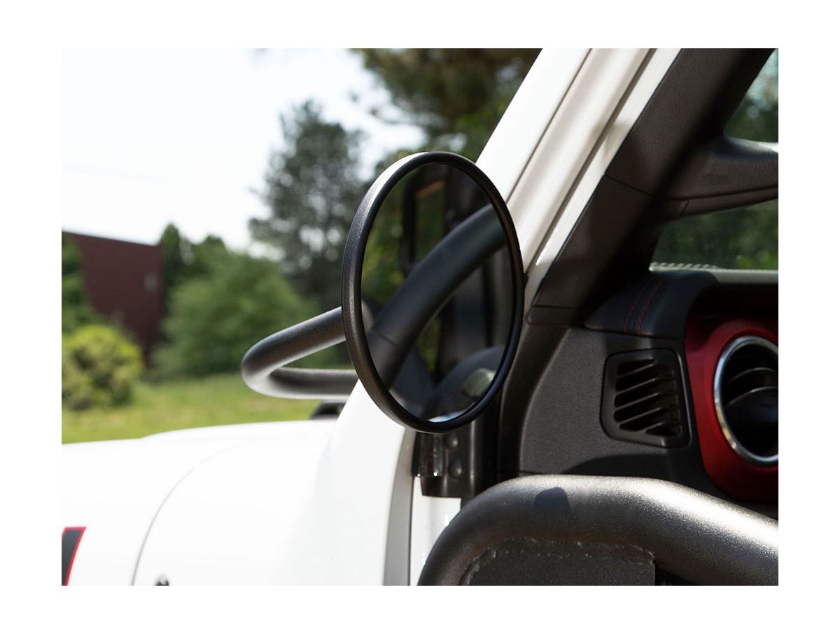 Trail Mirror Round 18-Present Jeep Wrangler/ Gladiator Rugged Ridge