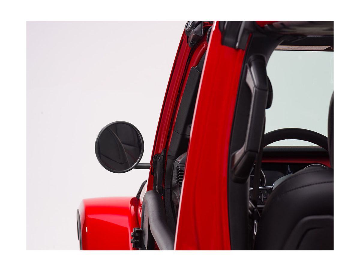Trail Mirror Round 18-Present Jeep Wrangler/ Gladiator Rugged Ridge