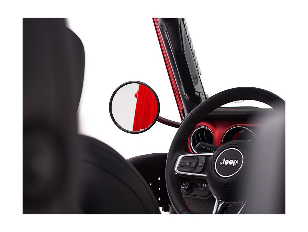 Trail Mirror Round 18-Present Jeep Wrangler/ Gladiator Rugged Ridge