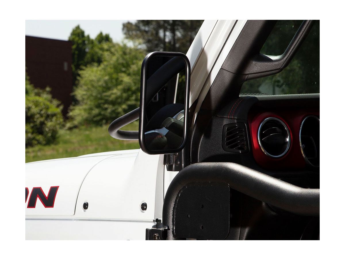 Trail Mirror Rectangular 18-Present Jeep Wrangler / Gladiator Rugged Ridge