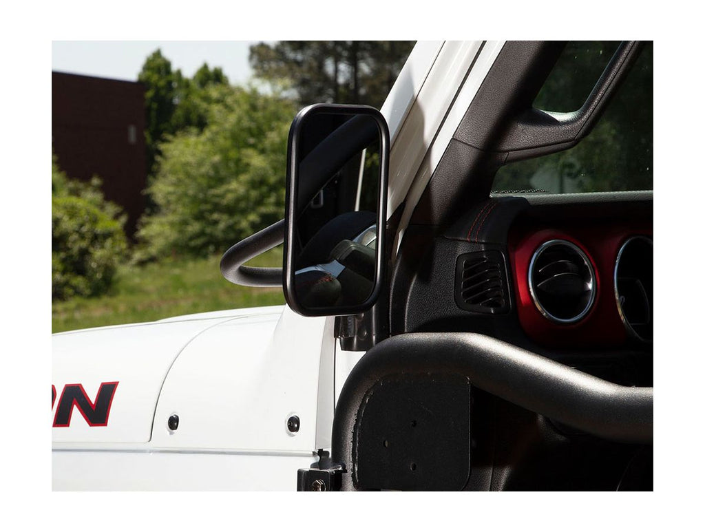 Trail Mirror Kit Rectangular Pair 18-Present Wrangler / Gladiator Rugged Ridge