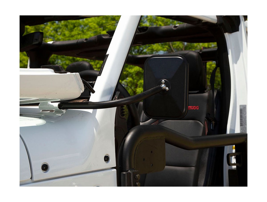 Trail Mirror Kit Rectangular Pair 18-Present Wrangler / Gladiator Rugged Ridge