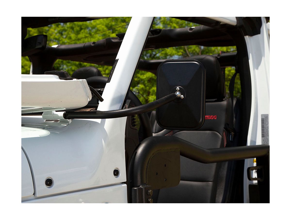 Trail Mirror Kit Rectangular Pair 18-Present Wrangler / Gladiator Rugged Ridge