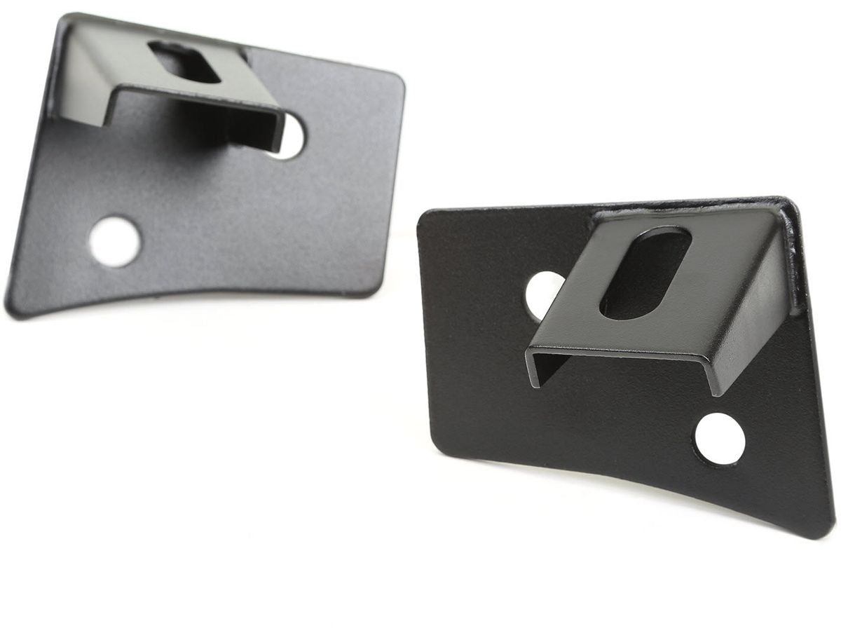 Light Mount Bracket Kit Windshield Textured Black 07-18 Wrangler JK Rugged Ridge
