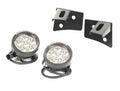 Light Kit Windshield Mounted 3 Inch Round Black 07-18 Wrangler JK Rugged Ridge