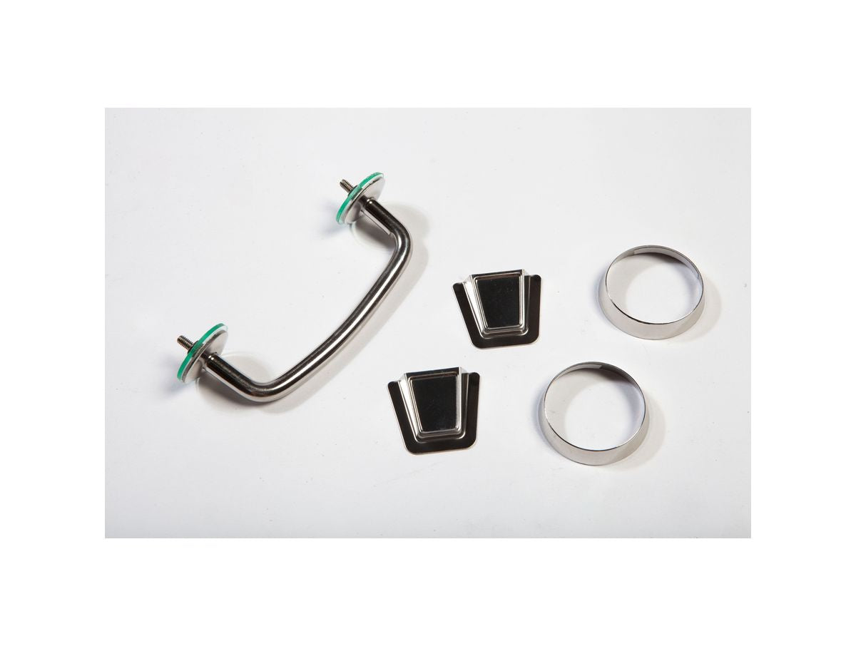 Hood Tie Down Kit Stainless Steel 13-18 Jeep Wrangler JK Rugged Ridge