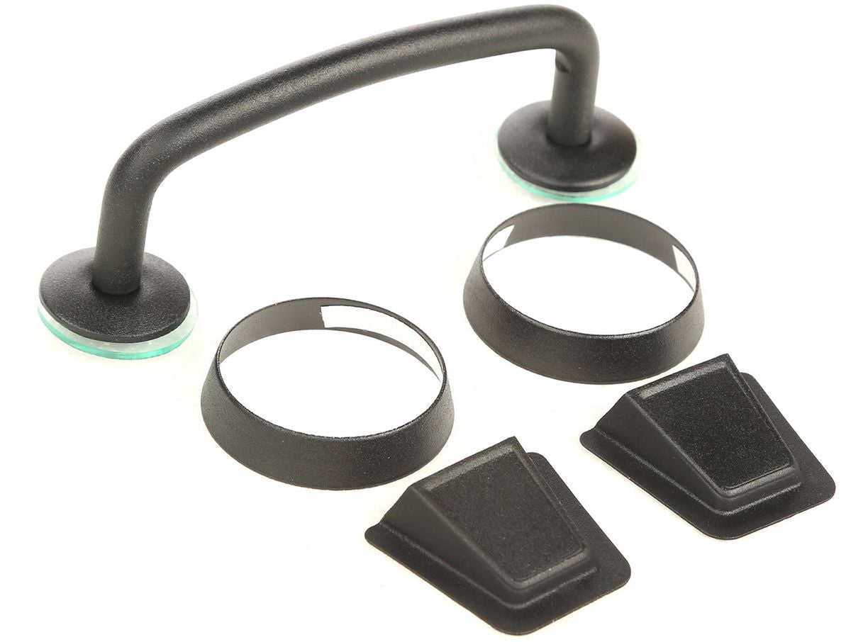 This Black Windshield Tie Down Kit from Rugged Ridge Fits 97-06 Jeep Wrangler. Rugged Ridge