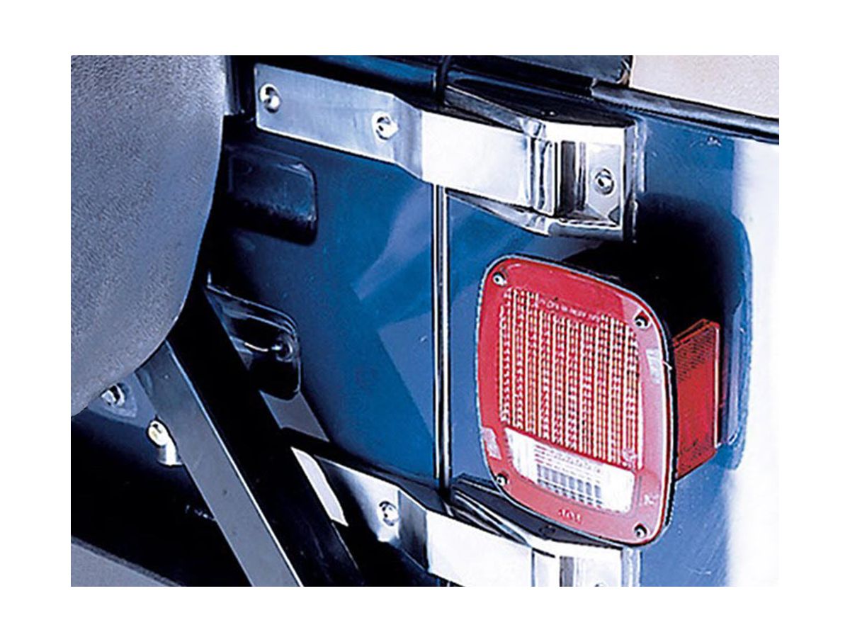 Tailgate Hinge Kit Stainless Steel 87-95 Jeep Wrangler YJ Rugged Ridge