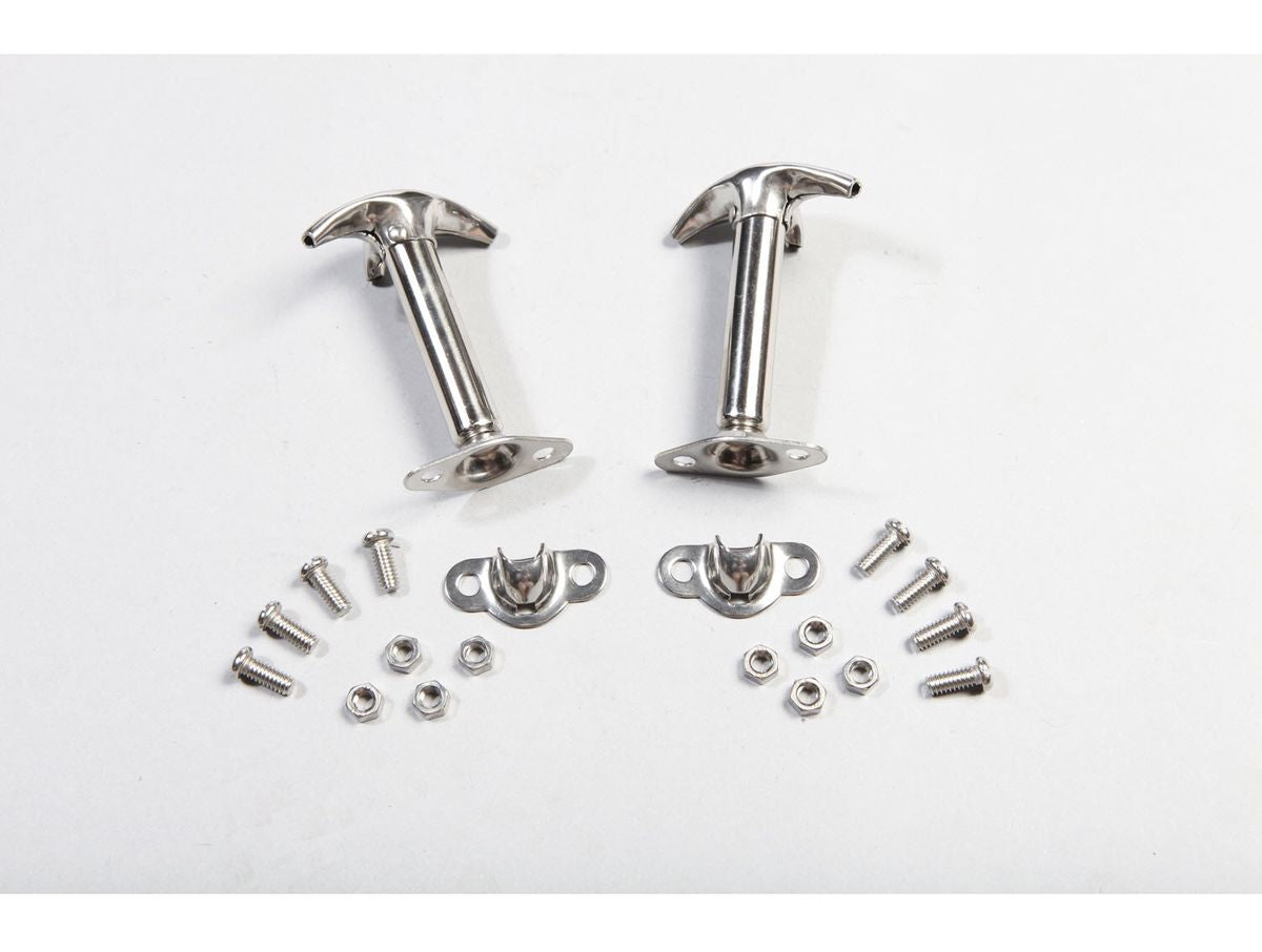 Hood Catch Kit Stainless Steel 41-95 Jeep CJ/Wrangler YJ Rugged Ridge