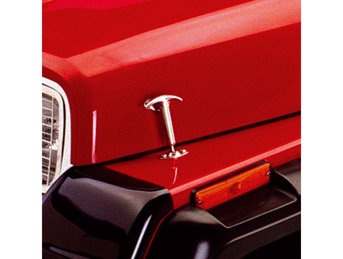 Hood Catch Kit Stainless Steel 41-95 Jeep CJ/Wrangler YJ Rugged Ridge