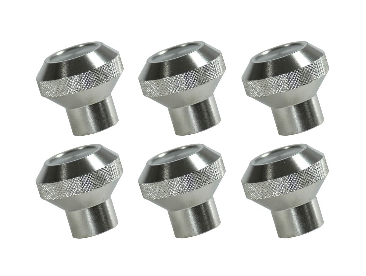 Dash Knob Kit Billet Stainless Steel 76-86 Jeep CJ Rugged Ridge
