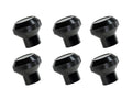 Dash Knob Kit Billet Stainless Steel Black 76-86 Jeep CJ Rugged Ridge