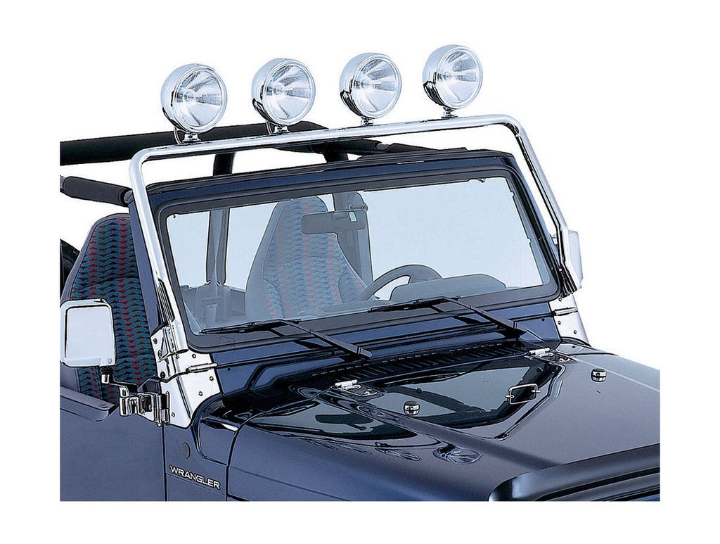 Light Bar Full Frame Stainless Steel 97-06 Jeep Wrangler TJ Rugged Ridge