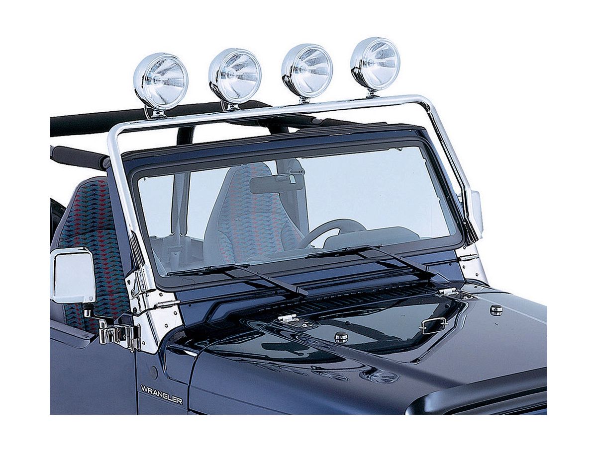 Light Bar Full Frame Stainless Steel 97-06 Jeep Wrangler TJ Rugged Ridge