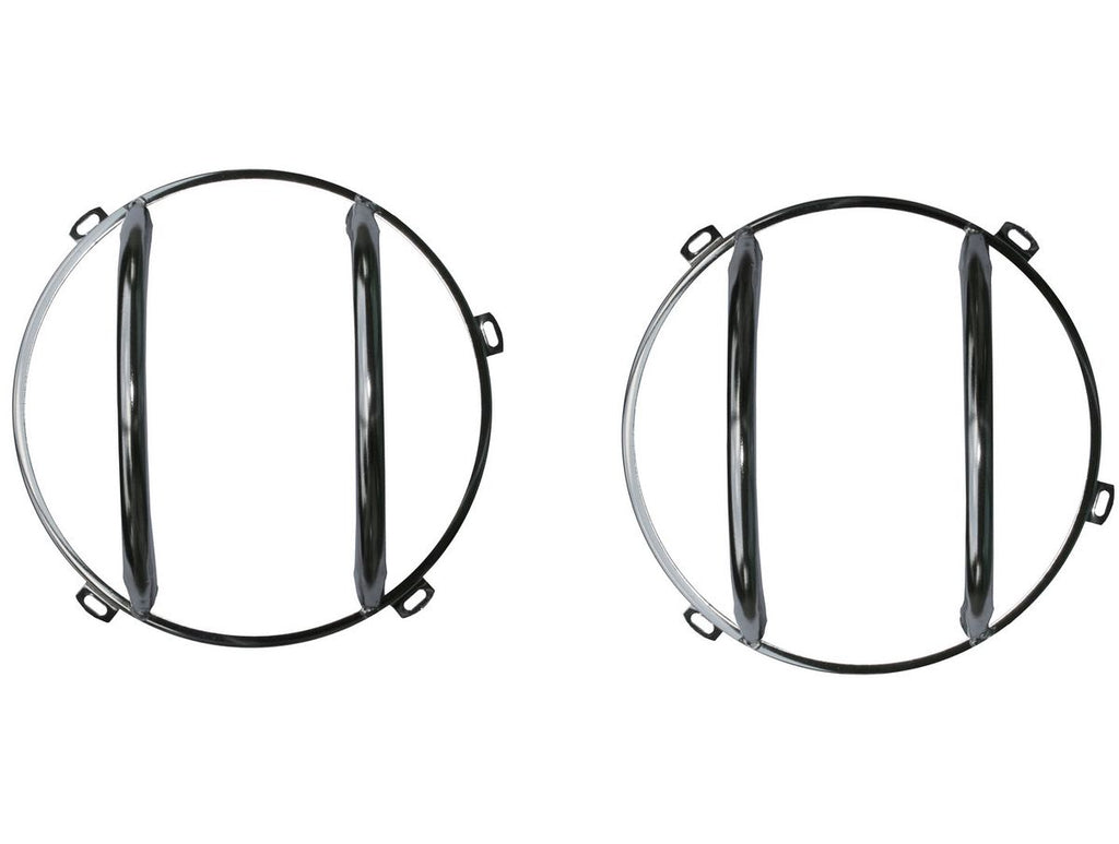 Euro Guard Kit Headlight Stainless Steel 07-18 Jeep Wrangler JK Rugged Ridge