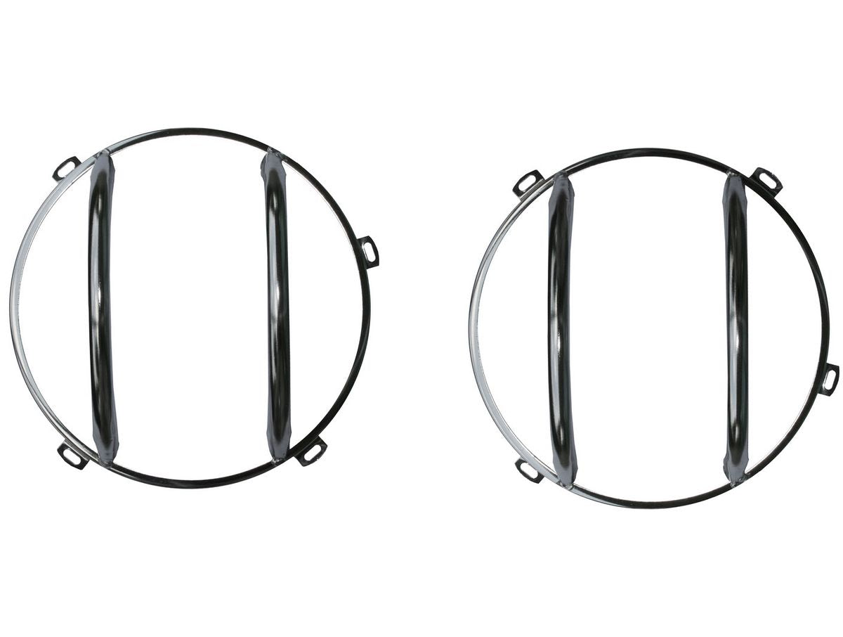 Euro Guard Kit Headlight Stainless Steel 07-18 Jeep Wrangler JK Rugged Ridge