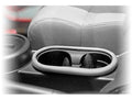 Cup Holder Trim Front Brushed Silver 07-10 Jeep Wrangler JK Rugged Ridge