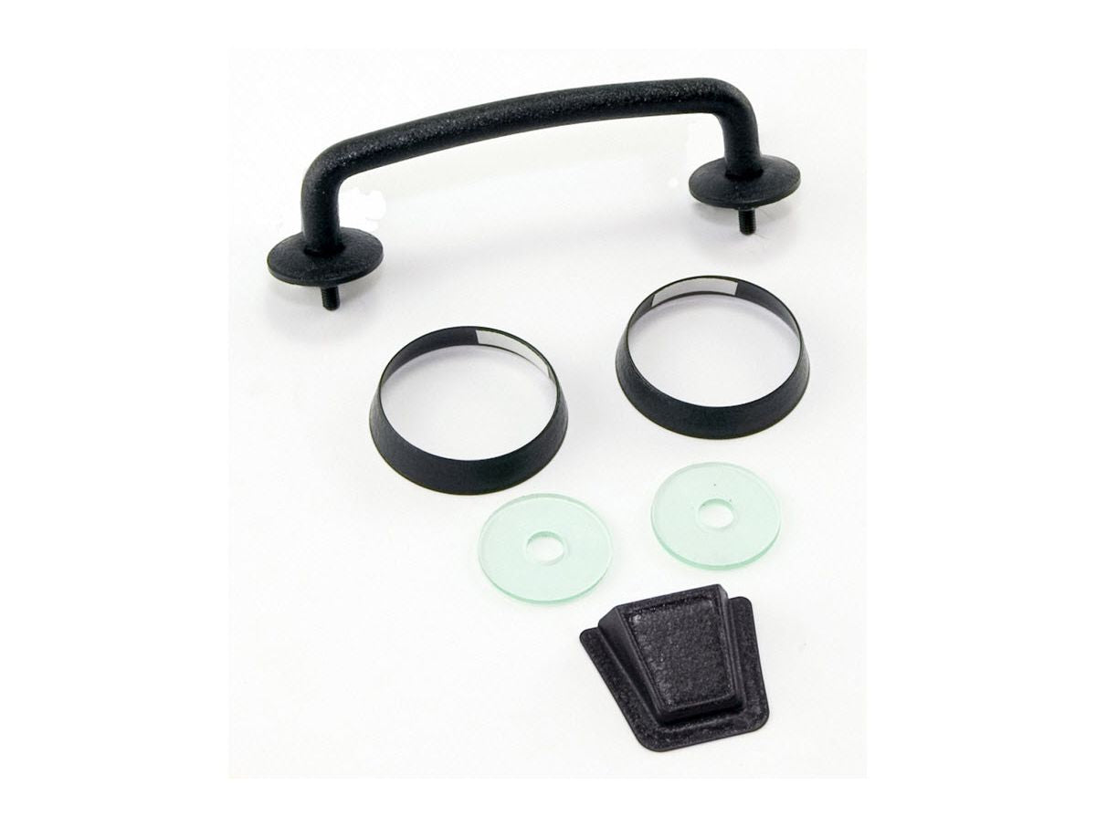 Windshield Tie Down Kit Textured Black 07-12 Jeep Wrangler JK Rugged Ridge