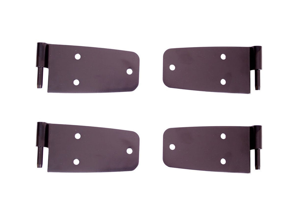 Door Hinge Kit Black 76-86 Jeep CJ Rugged Ridge