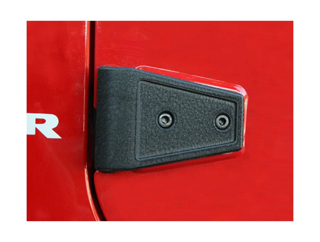 Door Hinge Cover Kit Black 07-18 Jeep Wrangler JKU Rugged Ridge