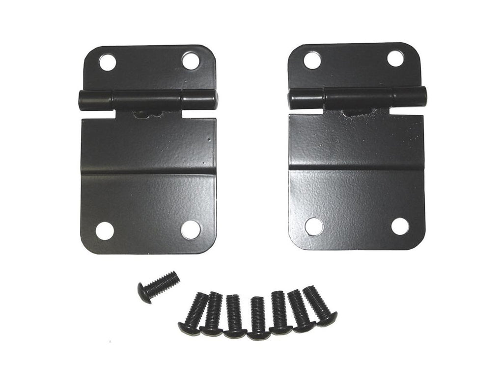 Tailgate Hinge Kit Lower Black 76-86 Jeep CJ Rugged Ridge