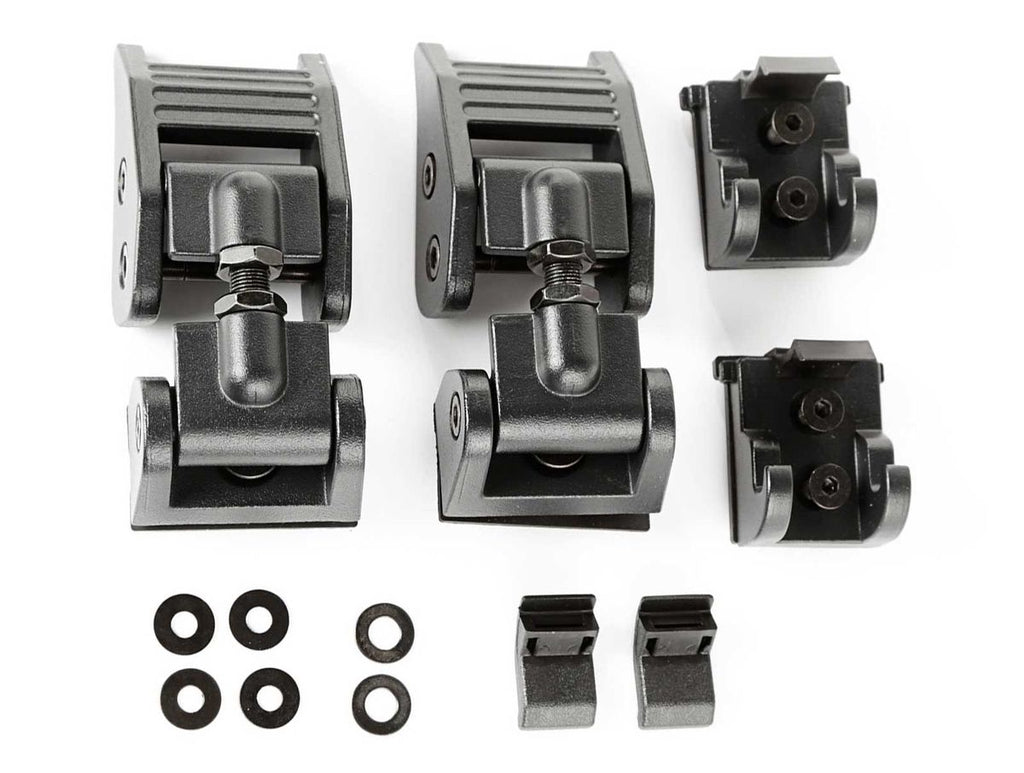 Hood Catch Kit Textured Black 07-18 Jeep Wrangler JK Rugged Ridge