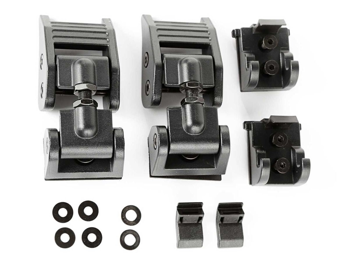 Hood Catch Kit Textured Black 07-18 Jeep Wrangler JK Rugged Ridge