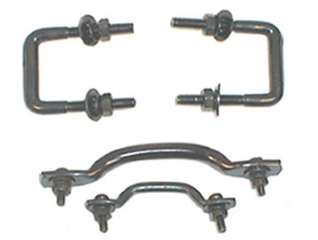 Windshield Tie Down Kit Black 55-95 Jeep CJ/Wrangler YJ Rugged Ridge
