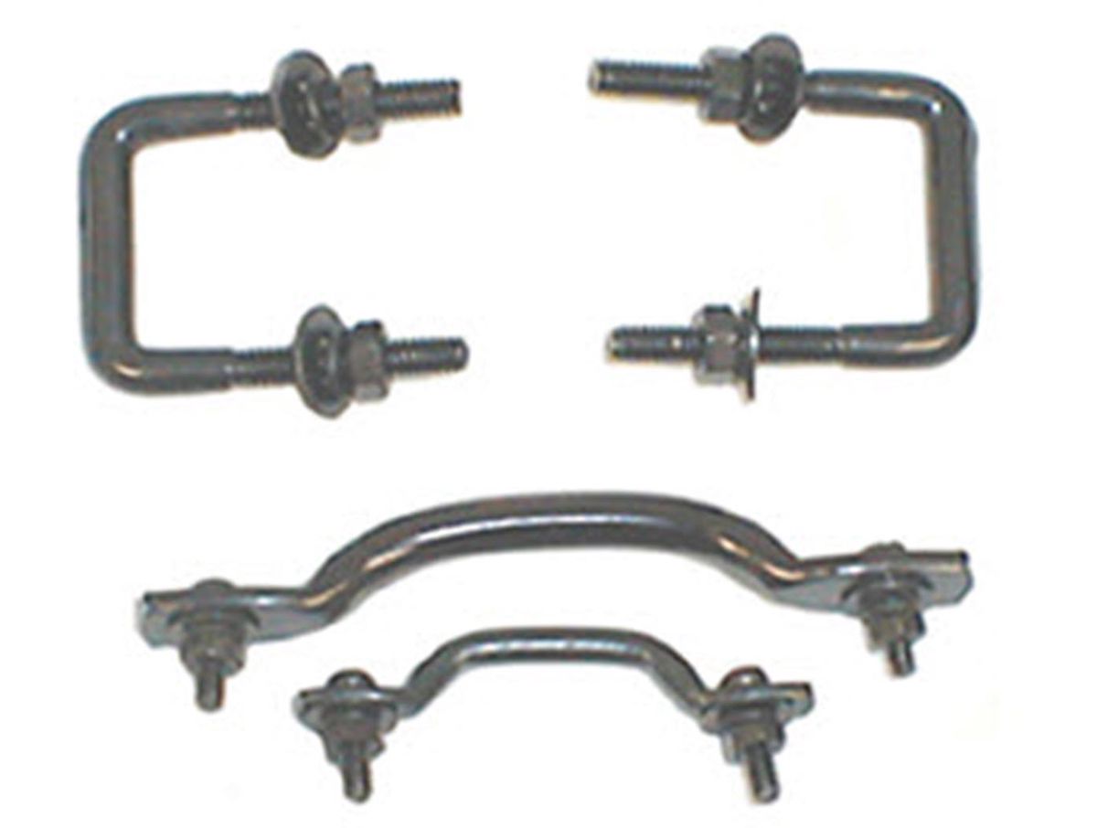 Windshield Tie Down Kit Black 55-95 Jeep CJ/Wrangler YJ Rugged Ridge