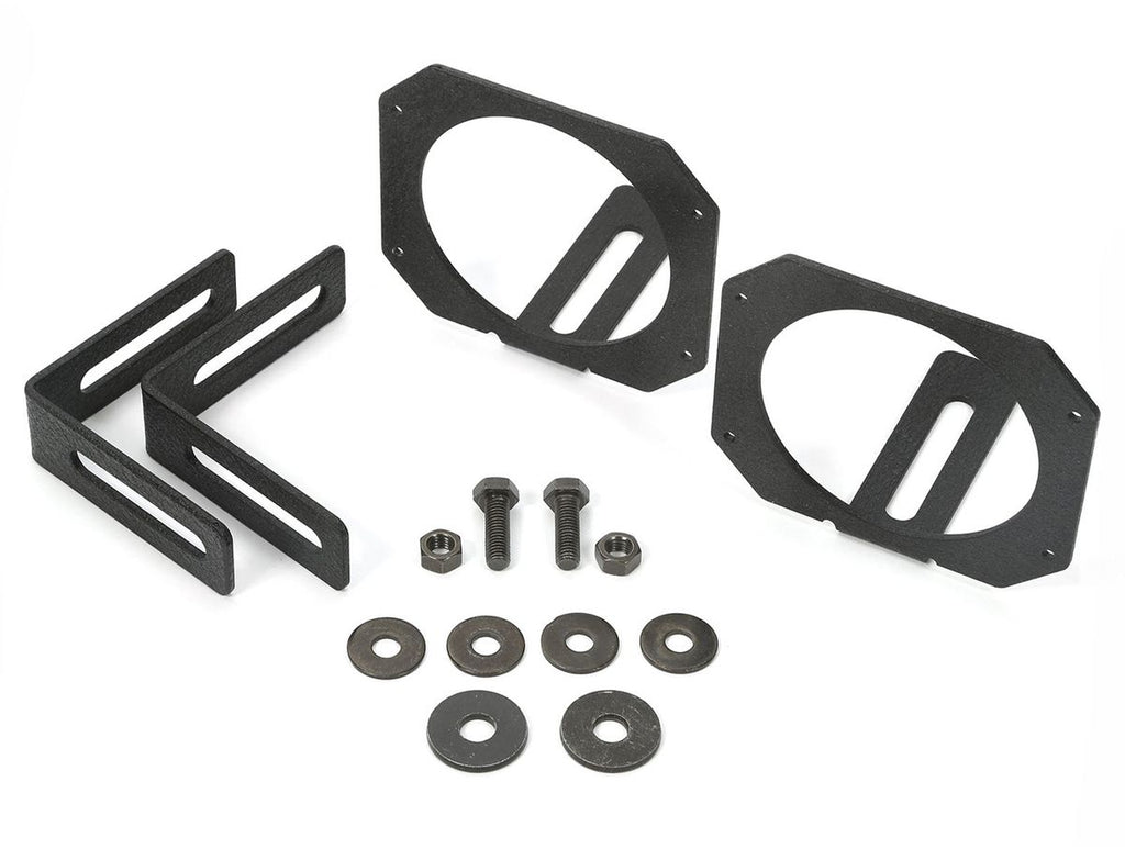 Light Mount Bracket Kit Circular 07-18 Jeep Wrangler JK Rugged Ridge