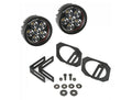 Light Kit Circular Mounts Round 07-18 Jeep Wrangler JK Rugged Ridge