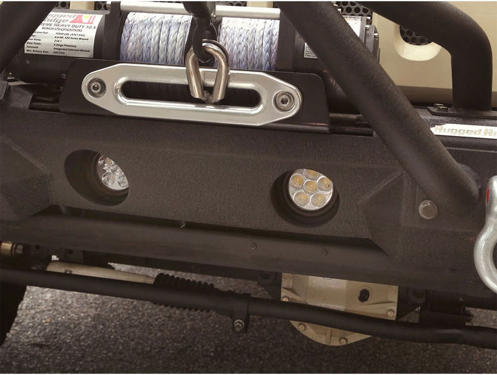 Light Kit Circular Mounts Round 07-18 Jeep Wrangler JK Rugged Ridge