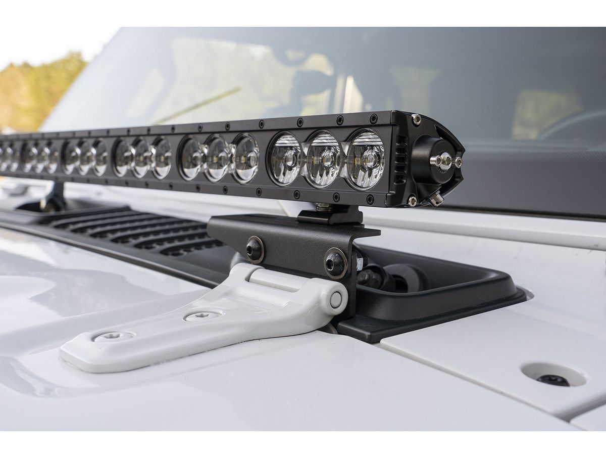 Cowl Light Bar Bracket 18-Present Jeep Wrangler Jl Rugged Ridge