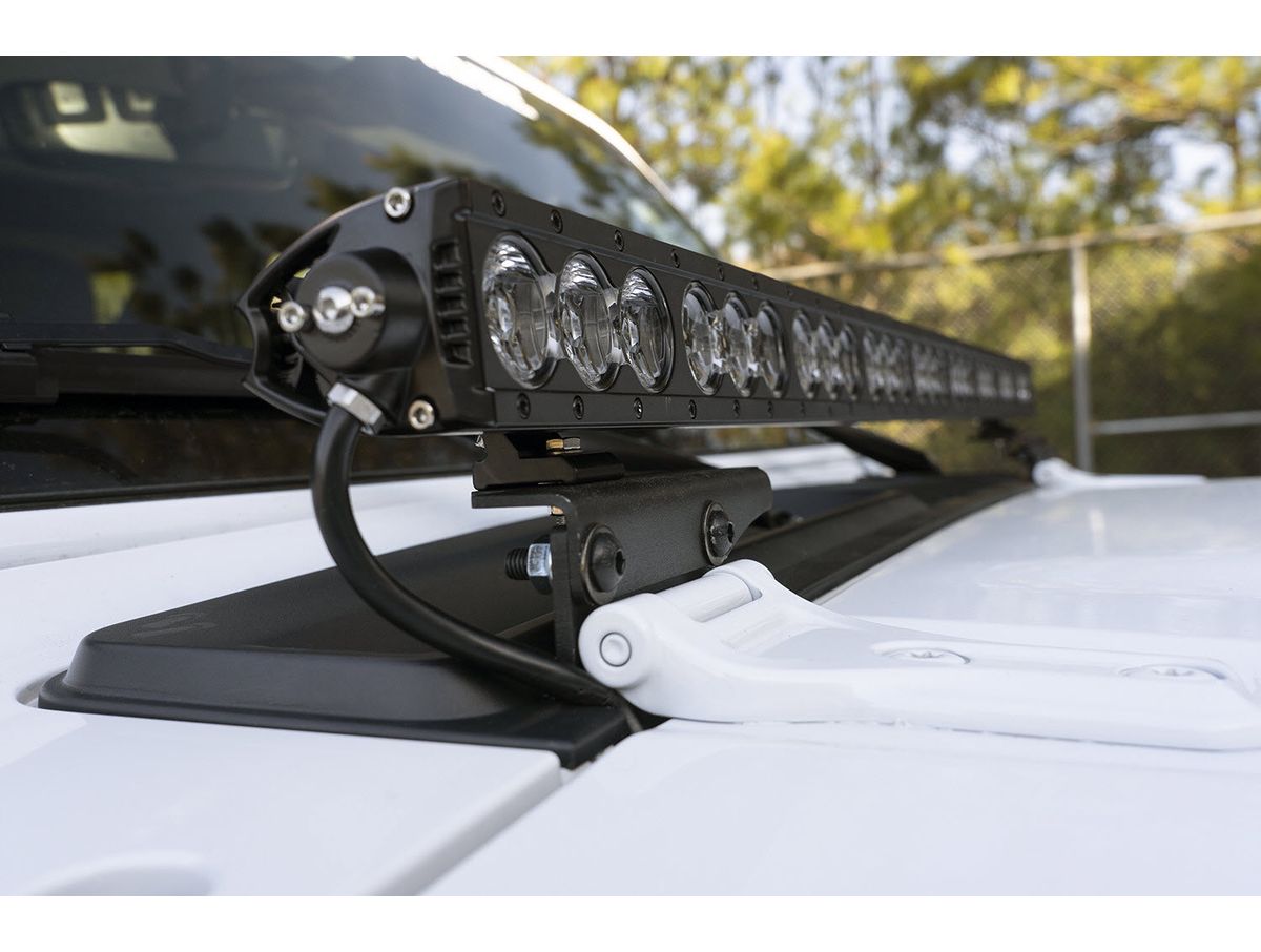 Cowl Light Bar Bracket 18-Present Jeep Wrangler Jl Rugged Ridge