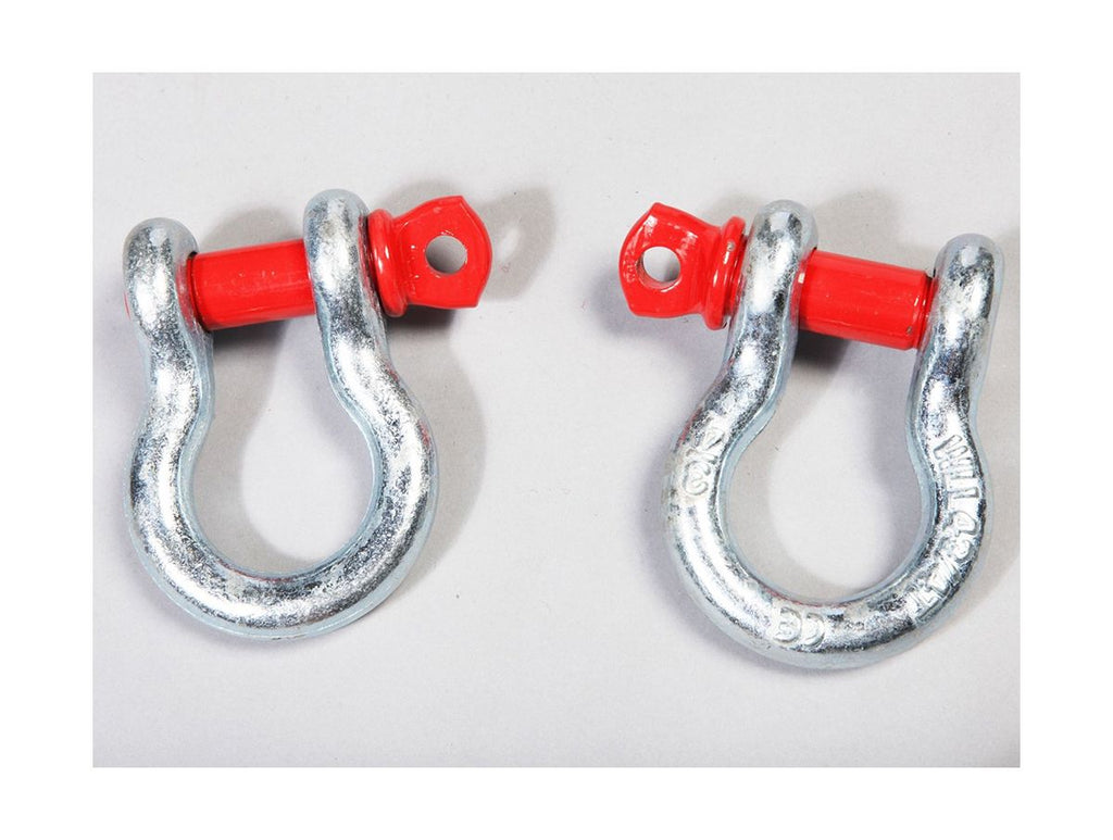 D-Ring Shackle Kit 3/4 Inch Steel Pair Rugged Ridge