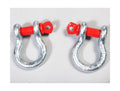 D-Ring Shackle Kit 3/4 Inch Steel Pair Rugged Ridge