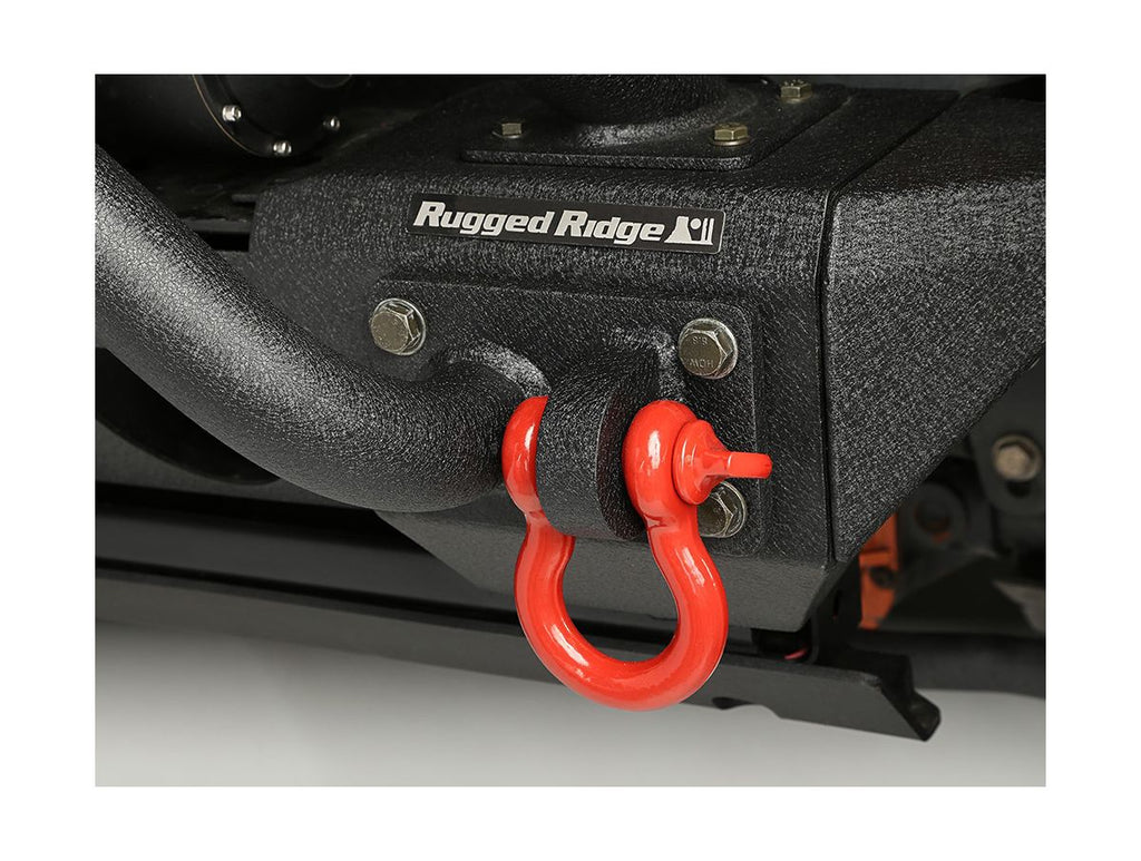 D-Ring Shackle Kit 3/4 Inch Steel Pair Rugged Ridge