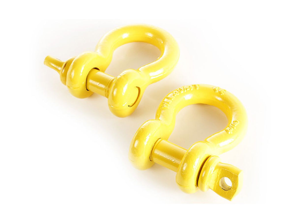 D-Ring Shackle Kit 3/4 Inch Steel Pair Rugged Ridge