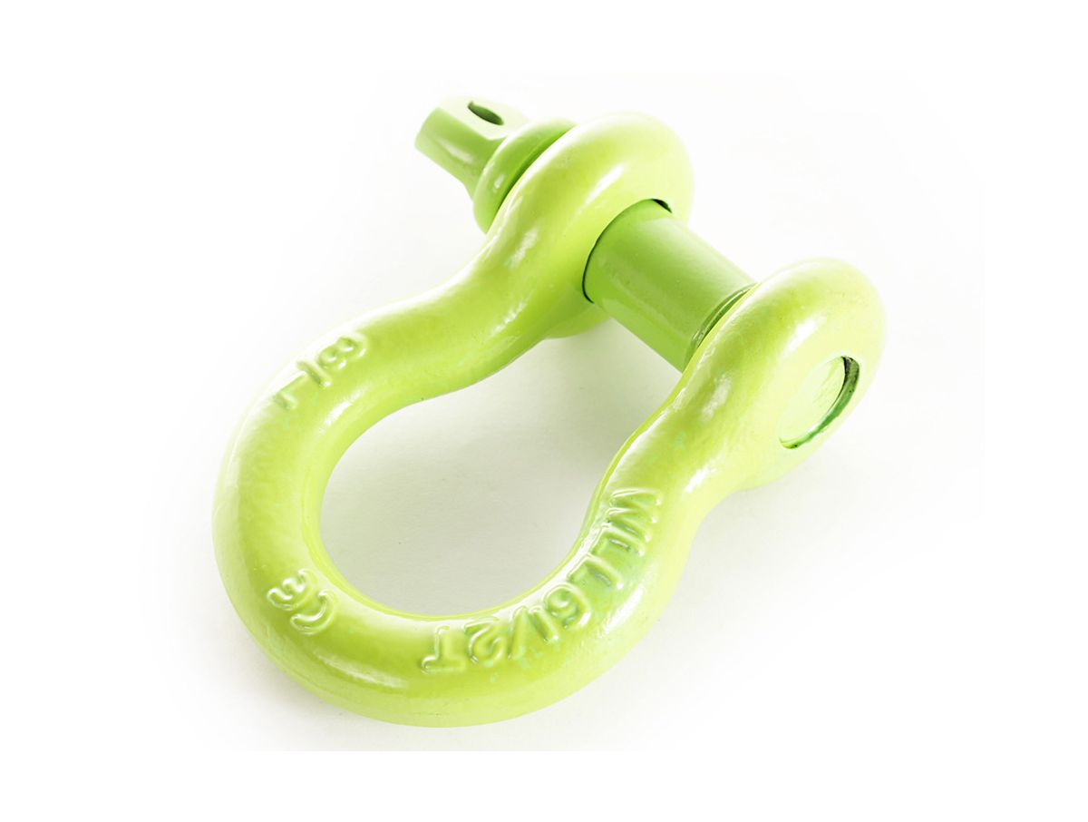 D-Ring Shackle 7/8 Inch 13500 Lb Green Rugged Ridge